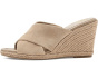 Fisella Cross Band Espadrille Wedge Sandals