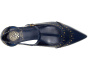Valkie Studded Kitten Heel T-strap Flat Mule