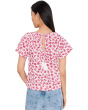 Short Sleeve Front Keyhole Raglan Top