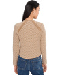 Brocade Fringe Knit Jacket