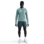 Nike Мужской беговой топ с длинным рукавом на молнии с застежкой-молнией