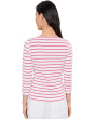 Rib Stripe 3/4 Boatneck