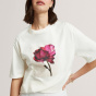 Ted Baker Мягкая на ощупь приталенная футболка с цветочным рисунком