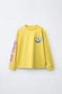 Zara Желтая ФУТБОЛКА С ПРИНТОМ ЛОГОТИПА RIPDIP X KIDS