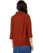 Modal Knit Cowl Neck 3/4 Sleeve Sweater