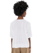 Peruvian Cotton Blend Crew Neck Elbow Sleeve Sweater