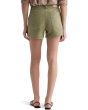 Analeigh Mid-Rise Utility Shorts in Sulfur Basil