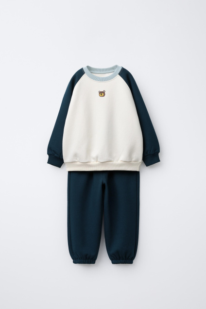 Zara Комплект ДЛЯ бега трусцой С толстовкой И брюками для бега трусцой Бархен в блочных цветах 495689122-400-18