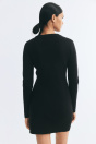 Трикотажное платье на пуговицах