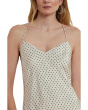 Polka-dot Satin Charmeuse Slip Dress