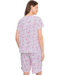 V-Neck Tee & Bermuda Shorts Pajama Set