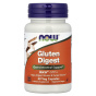 NOW Foods, Gluten Digest, добавка для переваривания глютена, 60 растительных капсул