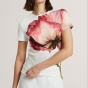 Ted Baker Мягкая на ощупь приталенная футболка с цветочным рисунком