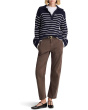 Placed Stripe Gina Charm Polo