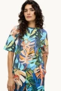 T-Shirt - Relaxed Fit - gemustert