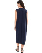 Pima Cotton Stretch Jersey Crew Neck Dress