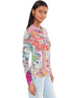 Mesh Button Front Shirt- Mcdreamer