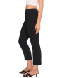 Control Stretch Crop Pants with Vertical Faux Pocket Detail
