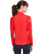 Sunsense Mesh Mock Neck 1/4 Zip Long Sleeve Top