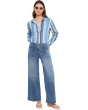 Meg High-Rise Wide Leg Pants in Queenly