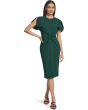 Scuba Crepe Split Sleeve Sheath