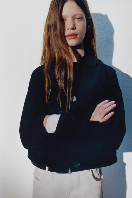 Zara КУРТКА ИЗ 100% КОЖИ 520679967-800-7