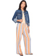 Bracelet Length High Cuff Trucker Jean Jacket
