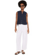 Ava Gauze Button Tank
