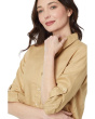 Petite Linen Roll Tab–Sleeve Shirt