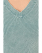 Sunwashed Cap Sleeve V-Neck