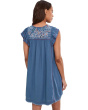 Flutter Sleeve V-Neck Woven Dress