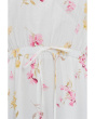 Split Neck Puff Sleeve Maxi Dress