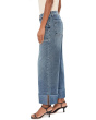 Meg High-Rise Wide Legs Roll Up Hem in Witted