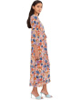 Wrap Front Bubble Sleeve Maxi
