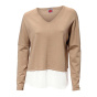 2-in-1-Feinstrickpullover, sand-creme