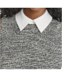 Sleeveless Tweed Aline with Collar