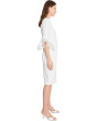 Knit Crepe Tiered Sleeve Dress