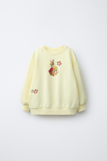 Zara ТОЛСТОВКА КРОЛИК ПИТЕР 534641135-300-18