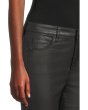Charlize High-rise Fab Ab Cigarette Leg-raw Hem In Black