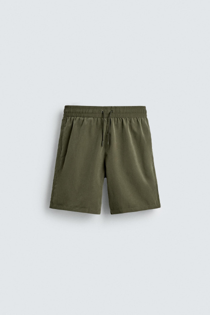 Zara ДЛИННЫЕ МЯГКИЕ ШОРТЫ ДЛЯ ПЛАВАНИЯ 495675287-505-2