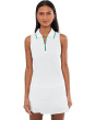Sleeveless Fitted Pique Polo