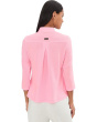 Textured Ottoman 3/4 Sleeve 1/4 Zip Top