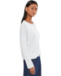 Organic Linen Cotton Slub Crew Neck Sweater
