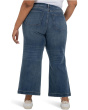 Plus Meg High Rise Wide Leg With Patch Pockets Reg Hem