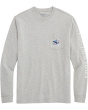 Vineyard Vines Мужская футболка с длинным рукавом и карманом для горных лыж Whale