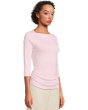 Asha 3/4 Sleeve Straight Neck Top