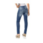 Damen-Jeans, blau-used