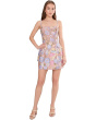 3D Floral Lampshade Mini Dress