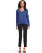 Garment Dye Tees - Long Sleeve V-Neck Knit Top