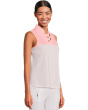Dotted Up Print Sleeveless Polo